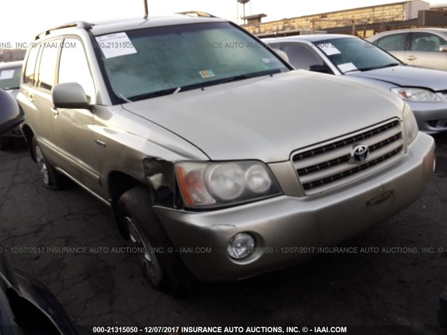 JTEHF21A430135910 - 2003 TOYOTA HIGHLANDER LIMITED GOLD photo 1