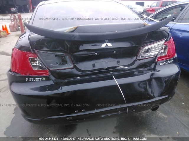 4A32B3FF7AE014320 - 2010 MITSUBISHI GALANT ES/SE BLACK photo 6