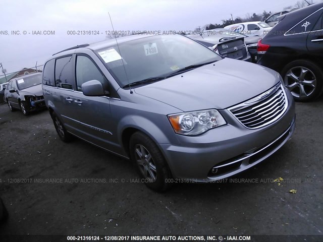 2C4RC1BG3DR629648 - 2013 CHRYSLER TOWN & COUNTRY TOURING SILVER photo 1