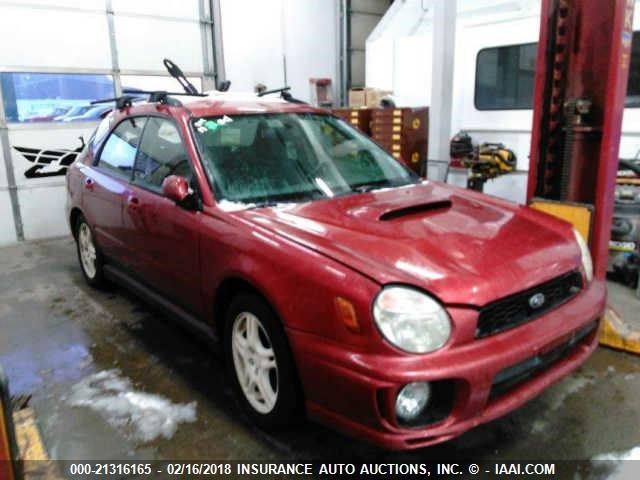 JF1GG29613G801051 - 2003 SUBARU IMPREZA WRX RED photo 1