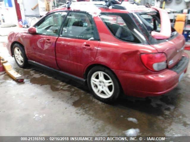 JF1GG29613G801051 - 2003 SUBARU IMPREZA WRX RED photo 3