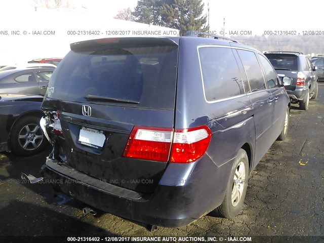 5FNRL38717B081264 - 2007 HONDA ODYSSEY EXL GRAY photo 4