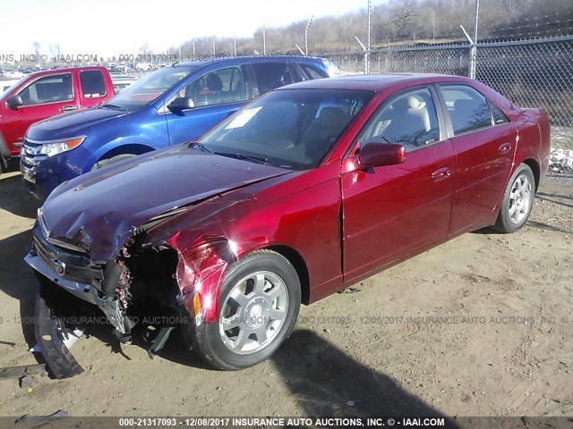1G6DM57N030107805 - 2003 CADILLAC CTS RED photo 2
