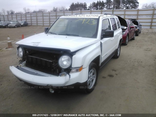 1C4NJPBA9ED729700 - 2014 JEEP PATRIOT SPORT WHITE photo 2