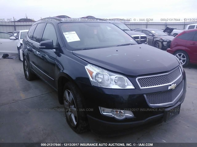 1GNKRLED4BJ135272 - 2011 CHEVROLET TRAVERSE LTZ BLACK photo 1