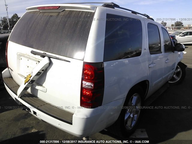 1GNFC13J27R168604 - 2007 CHEVROLET TAHOE C1500 WHITE photo 4