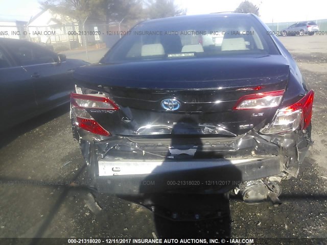 4T1BD1FK2EU099122 - 2014 TOYOTA CAMRY HYBRID/LE/XLE 黑色 照片 6