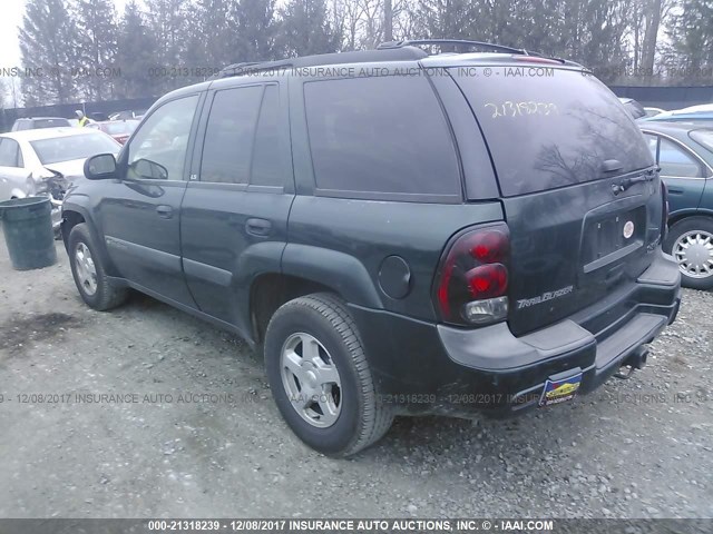 1GNDT13S432284311 - 2003 CHEVROLET TRAILBLAZER  GREEN photo 3