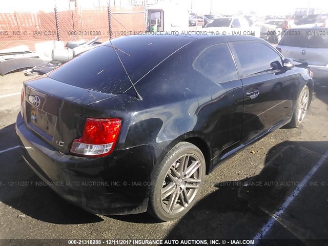 JTKJF5C70B3005749 - 2011 TOYOTA SCION TC 黑色 照片 4