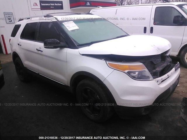 1FMHK8D87CGA56908 - 2012 FORD EXPLORER XLT WHITE photo 1