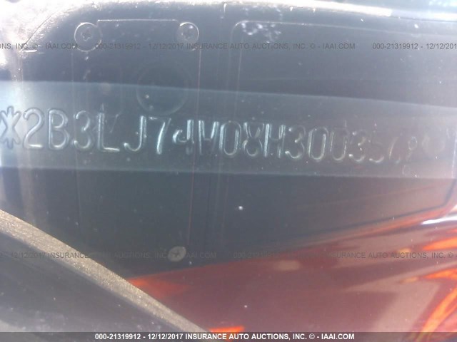 2B3LJ74W08H300356 - 2008 DODGE CHALLENGER SRT-8 橙色 照片 9