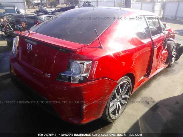 JTKJF5C72GJ015959 - 2016 TOYOTA SCION TC 红色 照片 4