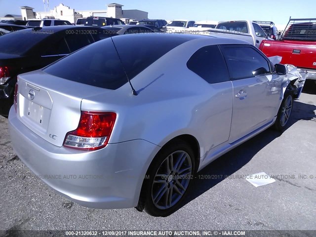 JTKJF5C73B3017734 - 2011 TOYOTA SCION TC ვერცხლისფერი ფოტო 4