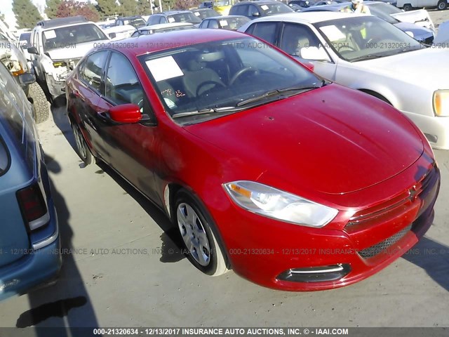 1C3CDFAA0ED833586 - 2014 DODGE DART SE RED photo 1