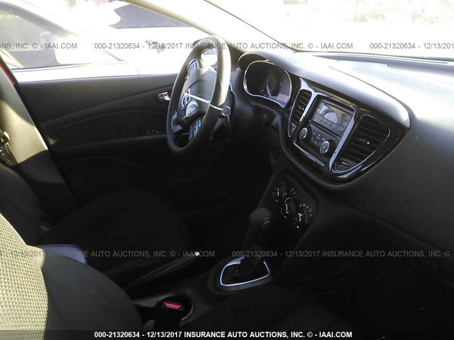 1C3CDFAA0ED833586 - 2014 DODGE DART SE RED photo 5