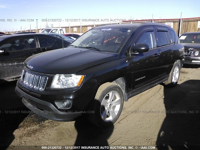 1C4NJCEB4CD631961 - 2012 JEEP COMPASS LATITUDE შავი ფოტო 2