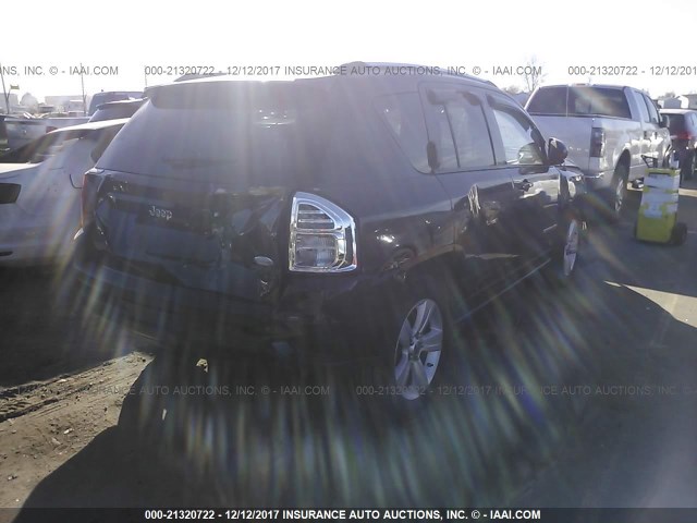 1C4NJCEB4CD631961 - 2012 JEEP COMPASS LATITUDE შავი ფოტო 4