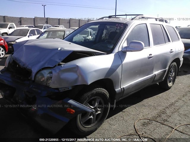 KM8SB12B83U413624 - 2003 HYUNDAI SANTA FE GL SILVER photo 2