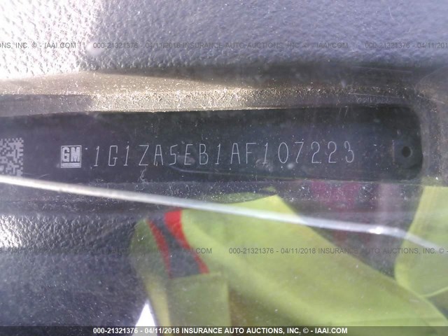 1G1ZA5EB1AF107223 - 2010 CHEVROLET MALIBU LS 灰色 照片 9