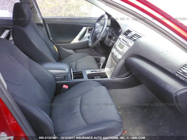 4T1BE46K28U222887 - 2008 TOYOTA CAMRY CE/LE/XLE/SE RED photo 5