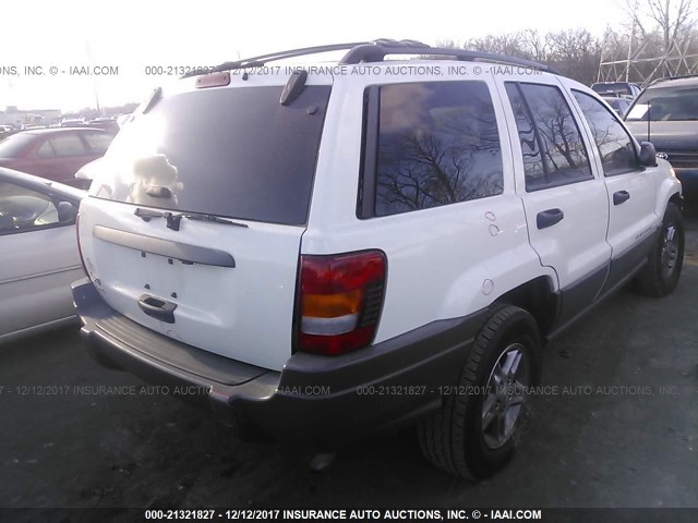 1J4GW48S54C415551 - 2004 JEEP GRAND CHEROKEE LAREDO/COLUMBIA/FREEDOM 白色 照片 4