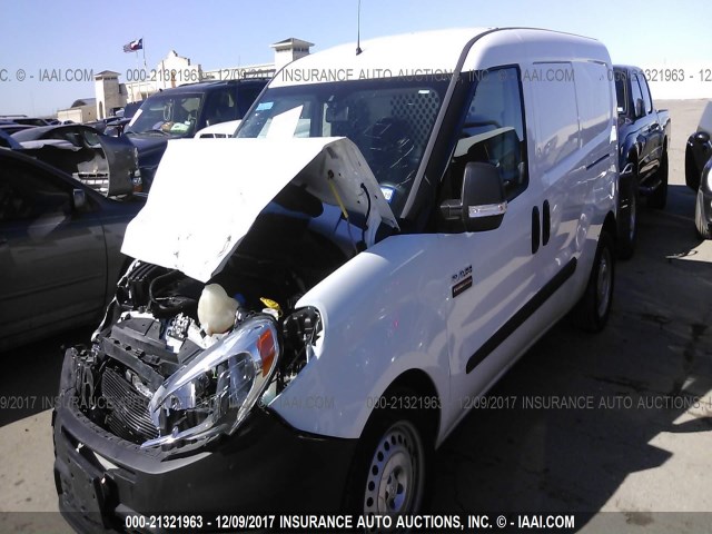 ZFBERFAB2H6D35581 - 2017 RAM PROMASTER CITY  WHITE photo 2