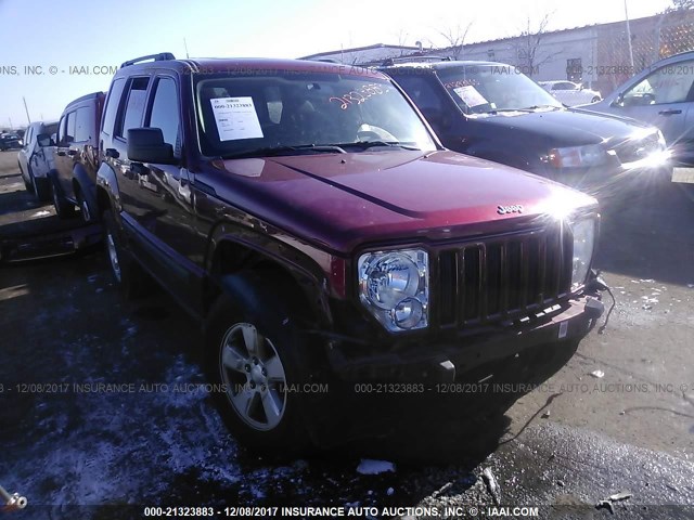 1J4PN2GK8BW538233 - 2011 JEEP LIBERTY SPORT MAROON photo 1