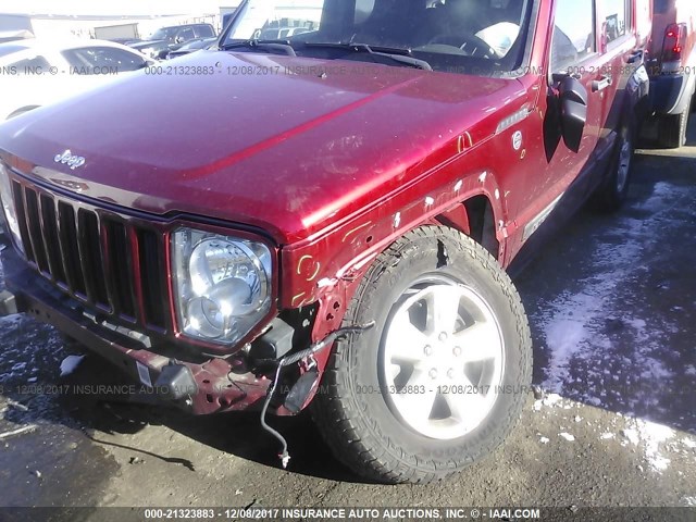 1J4PN2GK8BW538233 - 2011 JEEP LIBERTY SPORT 栗色 照片 6