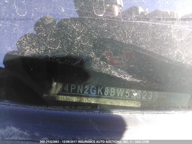 1J4PN2GK8BW538233 - 2011 JEEP LIBERTY SPORT 栗色 照片 9