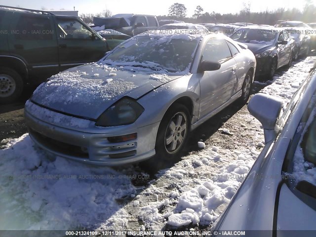 4A3AC54L5YE038333 - 2000 MITSUBISHI ECLIPSE GT SILVER photo 2