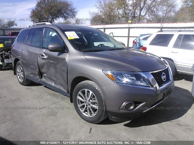 5N1AR2MM1EC723344 - 2014 NISSAN PATHFINDER S/SV/SL/PLATINUM 棕色 照片 1