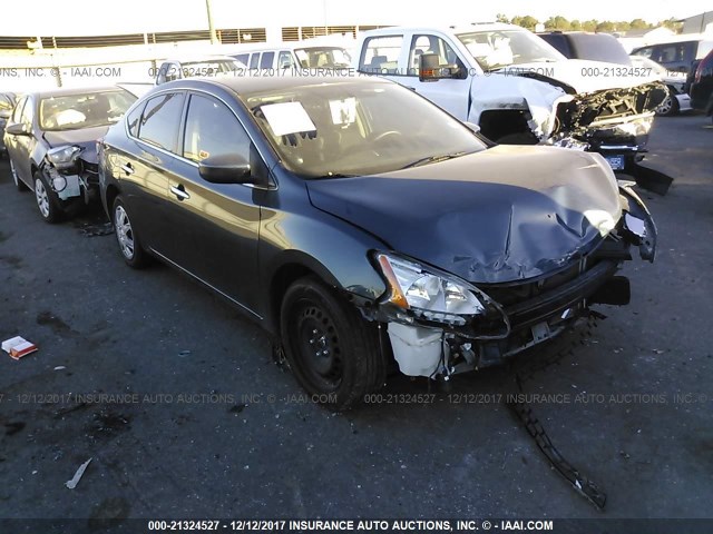 3N1AB7AP4EY256886 - 2014 NISSAN SENTRA S/SV/SR/SL Dark Blue photo 1