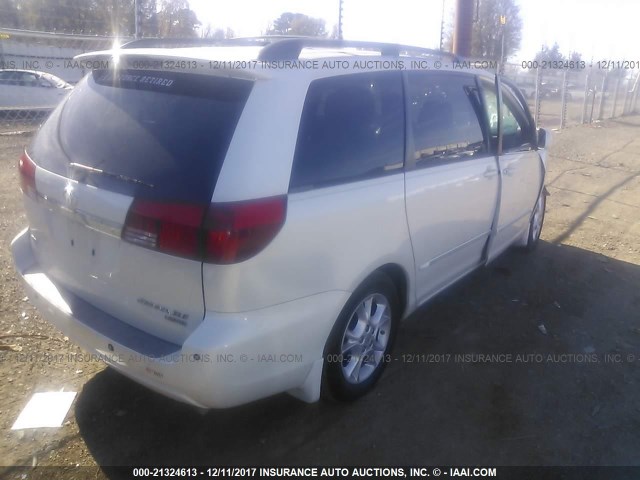 5TDZA22C75S292354 - 2005 TOYOTA SIENNA XLE/XLE LIMITED WHITE photo 4