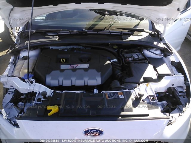 1FADP3L96HL230389 - 2017 FORD FOCUS ST WHITE photo 10