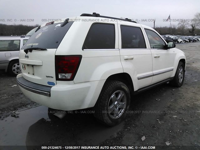 1J4HR58N25C523087 - 2005 JEEP GRAND CHEROKEE LIMITED WHITE photo 4