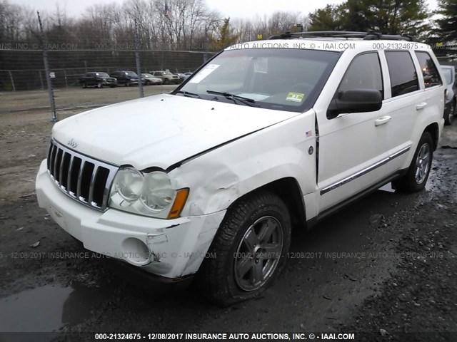 1J4HR58N25C523087 - 2005 JEEP GRAND CHEROKEE LIMITED WHITE photo 6