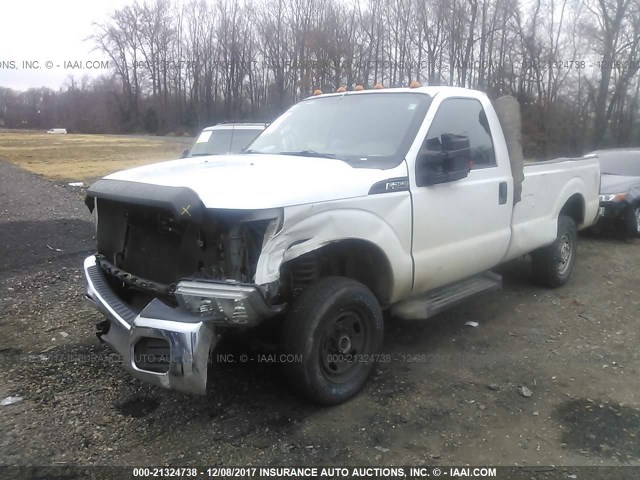 1FTBF2B62BEA92142 - 2011 FORD F250 SUPER DUTY WHITE photo 2