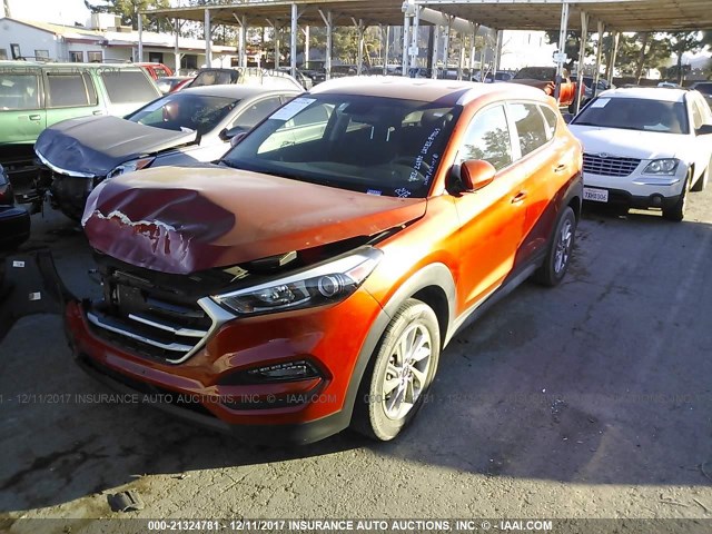 KM8J33A4XHU264910 - 2017 HYUNDAI TUCSON LIMITED/SPORT AND ECO/SE ORANGE photo 2