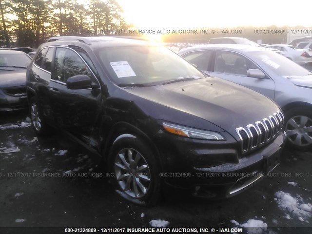 1C4PJMDBXFW777841 - 2015 JEEP CHEROKEE LIMITED GRAY photo 1