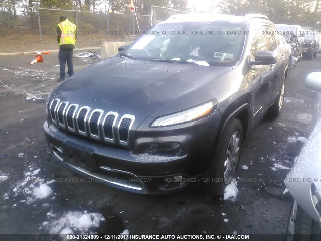 1C4PJMDBXFW777841 - 2015 JEEP CHEROKEE LIMITED GRAY photo 2