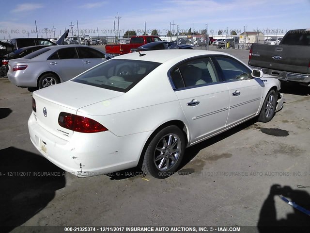 1G4HD57237U135869 - 2007 BUICK LUCERNE CXL WHITE photo 4