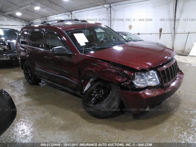 1J8GR48K98C142139 - 2008 JEEP GRAND CHEROKEE LAREDO MAROON photo 1