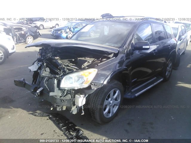 2T3DK4DV3BW050544 - 2011 TOYOTA RAV4 LIMITED BLACK photo 2