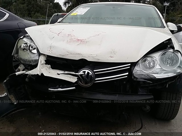 3VWEF71K27M067779 - 2007 VOLKSWAGEN JETTA WOLFSBURG 白色 照片 6