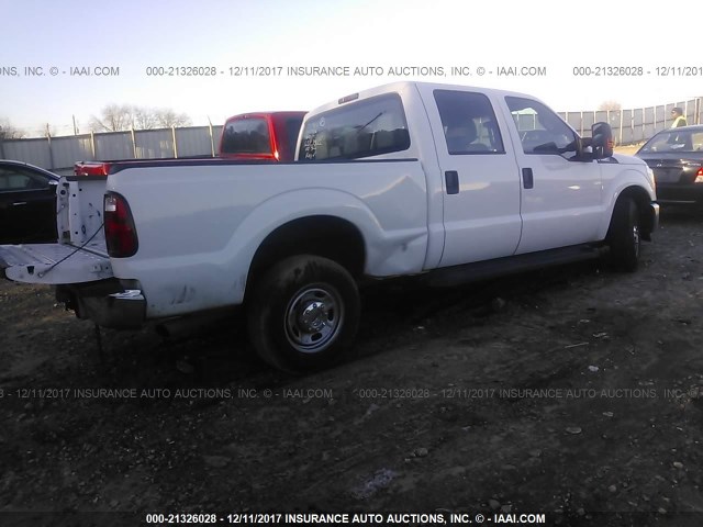 1FT7W2A6XGEA41986 - 2016 FORD F250 SUPER DUTY WHITE photo 4