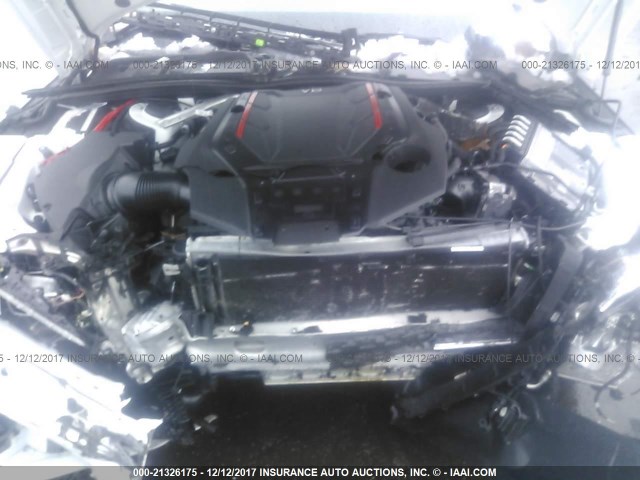 WAUR4AF56JA040919 - 2018 AUDI S5 PRESTIGE WHITE photo 10