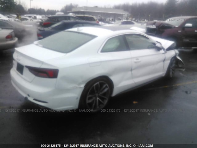 WAUR4AF56JA040919 - 2018 AUDI S5 PRESTIGE WHITE photo 4