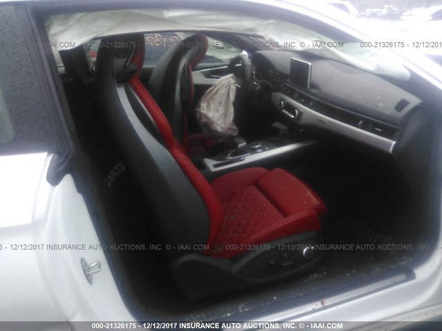 WAUR4AF56JA040919 - 2018 AUDI S5 PRESTIGE WHITE photo 5