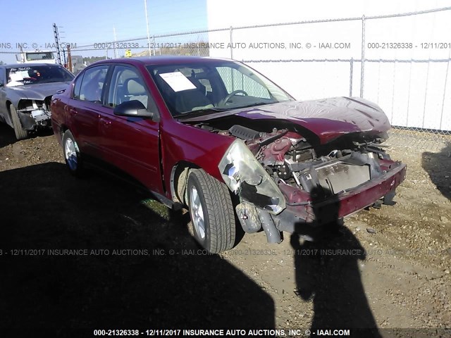 1G1ZT54824F172201 - 2004 CHEVROLET MALIBU LS მუქწითელი ფოტო 1