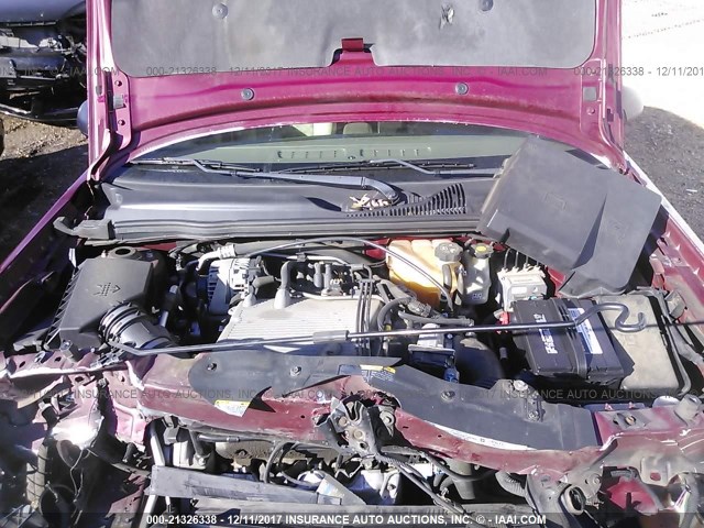 1G1ZT54824F172201 - 2004 CHEVROLET MALIBU LS მუქწითელი ფოტო 10